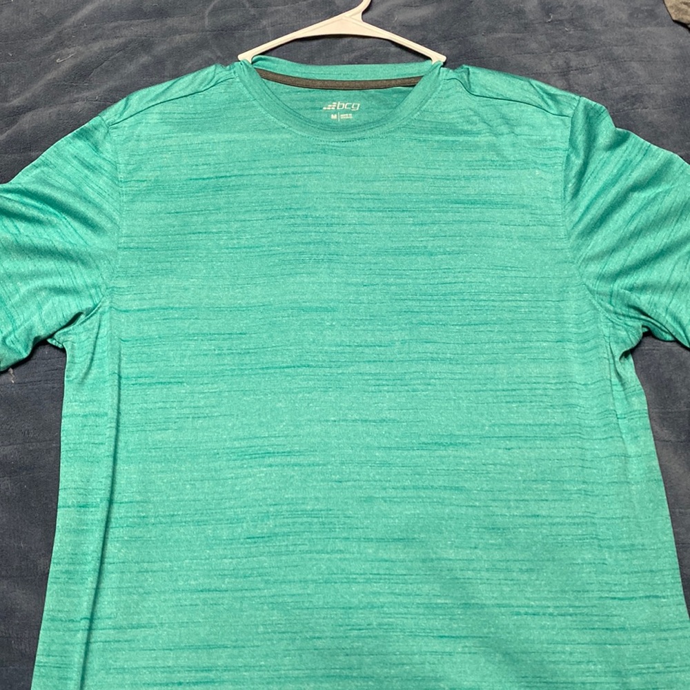 BCG Green silky shirt